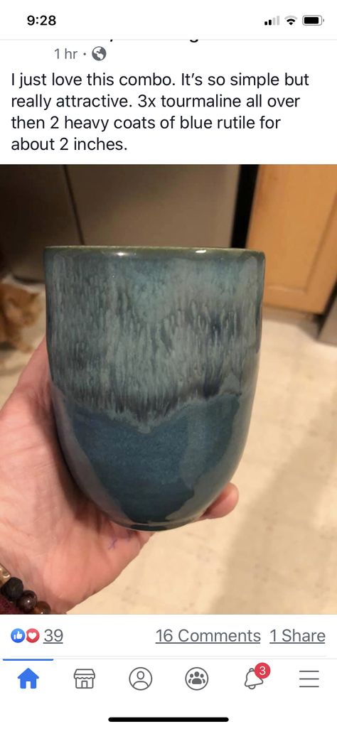 Blue Rutile, Ceramics Glaze, Glaze Combinations, Handmade Pottery Bowls, Pottery Store, Amaco Glazes, Ceramic Glaze Recipes, Pottery Pot, Glaze Ceramics