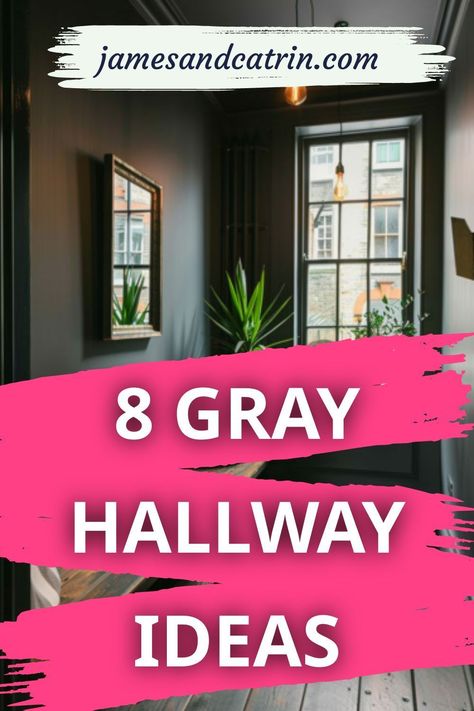 Looking for fresh gray hallway ideas? Our roundup showcases the beauty of gray in creating an inviting and stylish entrance. With tips on pairing colors and choosing the right accessories, you'll find the perfect design to complement your home. 🌈🔑 Elevate your hallway today. #GrayHallwayIdeas Gray Walls Hallway, Gray Hallway Ideas, Dark Grey Hallway, Grey Hallway Ideas, Gray Hallway, Pairing Colors, Black Hallway, Grey Hallway, Hallway Colours