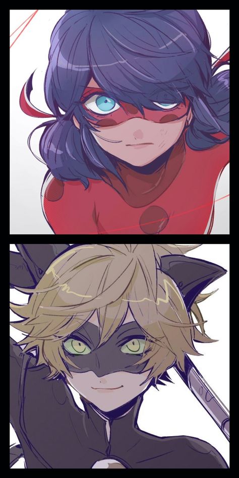 Adrian Miraculous Fanart, Catnoir And Ladybug Fanart, Cat Noir Fan Art, Miraculous Fanart, Ladybug Und Cat Noir, Drawing Guides, Ladybug Art, Ladybug And Cat Noir, Ladybug Wallpaper