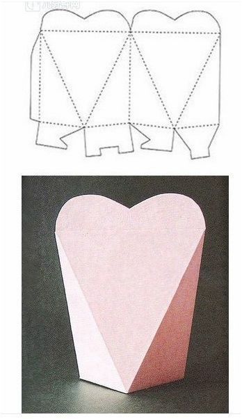 Heart box DIY Candy Box Template, Candy Gifts Diy, Paper Box Template, Valentine Day Boxes, Candy Gift Box, Gift Box Template, Origami Box, Heart Box, Cadeau Diy