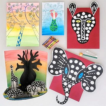 Tingatinga African Art For Kids, Creative Art Activities, Spring Art Projects, Sunflower Quilts, Subscription Boxes For Kids, His Style, Caribbean Art, Spring Art, African Animals