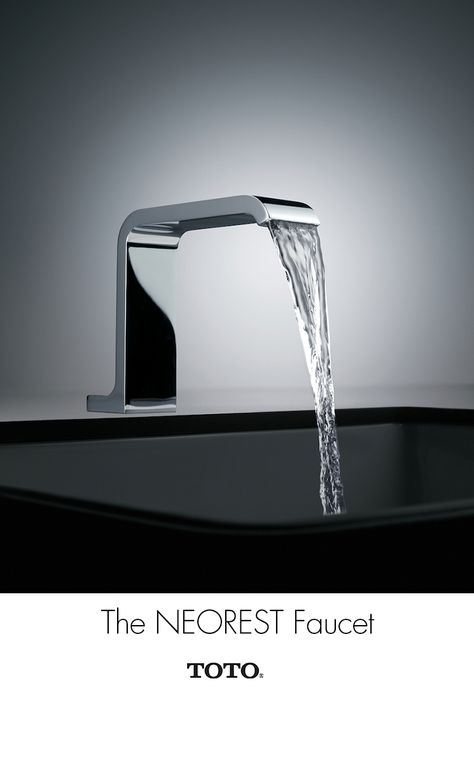 The TOTO NEOREST Faucet features a sleek chrome design that fits in modern, contemporary or small bathroom design styles. Toto Bathroom, Luxury Bathroom Sinks, Bathroom Design Styles, Chrome Design, Kitchen Shower, Bathtub Design, Small Bathroom Design, Lavatory Faucet, Design Styles