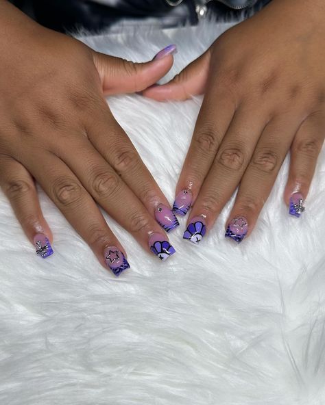 Purple KAWS set💜🖤🩶 Purple Kaws, Hartford Ct, 19th Birthday, Birthday Nails, Purple Nails, Nails, Purple, Birthday, On Instagram