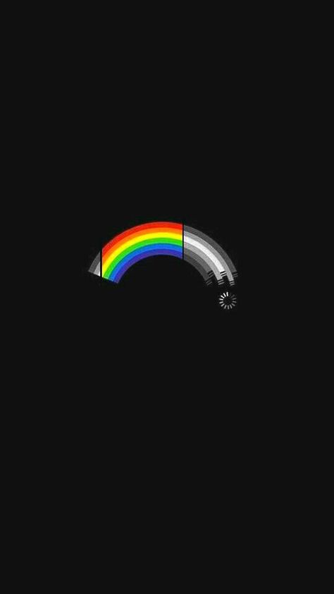 #wallpaper #black #white #rainbow #mood #phone #computer Lgbt Wallpaper, Dark Side, Black Background, The Sky, Moon, Rainbow, Iphone, White, Black