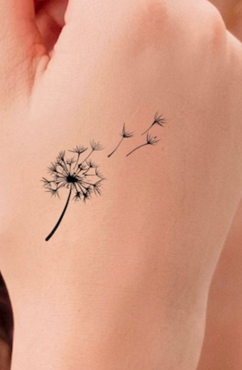 Dandelion Flower Tattoo, Blowing Dandelion Tattoo, Blowing Dandelion, Tattoo Time, Birthday Tattoo, Remembrance Tattoos, Dandelion Tattoo, Dandelion Flower, Time Tattoos