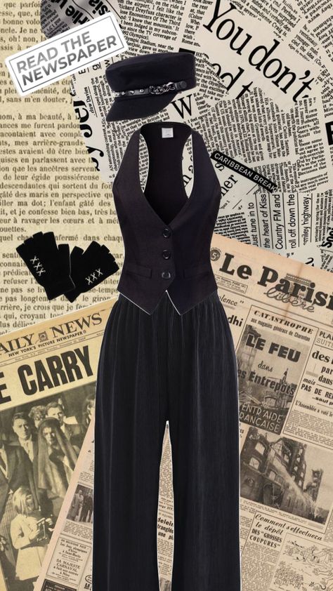 Cute lil outfit I made 🗞️📰<3 #newspaper #news #aesthetic #outfitinspo #vintage #vibes #quotes #books #badass Newspaper Outfit, News Aesthetic, Vibes Quotes, Quotes Books, Vintage Vibes, Newspaper, Energy, Outfit Inspo, Quotes