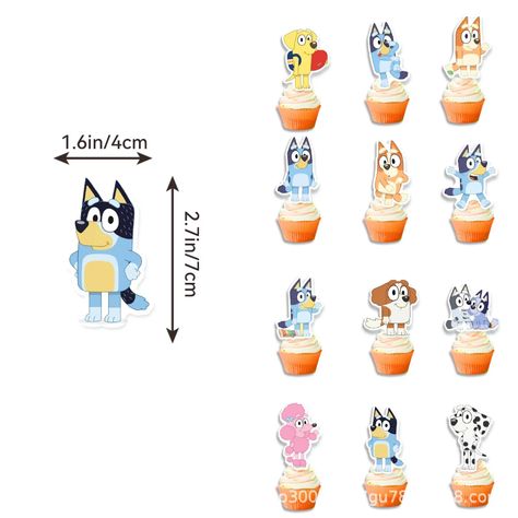 Cute Bluey family Dog Birthday Party cutlery plate Disposable Banner Cake Topper Hanging Flag Balloons Set Birthday Decorations - AliExpress Party Cutlery, Chain Necklace Diy, Bluey Family, Balloon Cartoon, Bluey Birthday, Hanging Flag, Cake Banner Topper, Party Flags, Dog Birthday Party