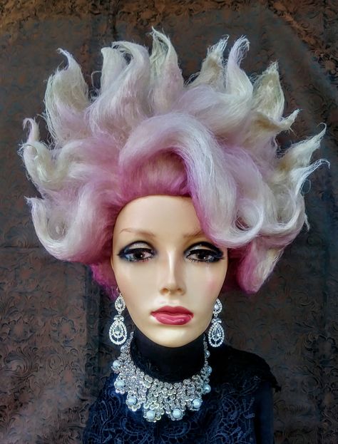 Witch Wig, Ursula Wig, Drag Ponytail Wig, Ursula Foam Wig, Funny Wigs, Mermaid Wig, Blue Wig Epic Cosplay Wigs, Drag Queen Wigs For Sale, Drag Wigs