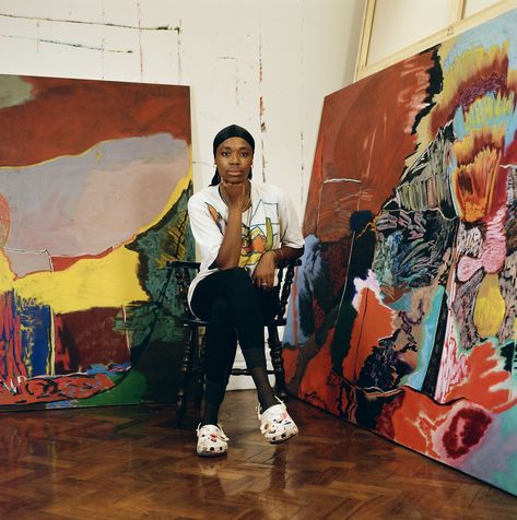 Meet Rachel Jones, an Ascendant Painter Whose Jitteringly Electric Paintings Have Captivated Collectors Worldwide Black Abstract Artists, Abstract Black Art Painting, Rachel Jones Art, Bermuda Art, Rachel Jones, St Louis Art, Glasgow School Of Art, Photographie Portrait Inspiration, Royal Academy Of Arts