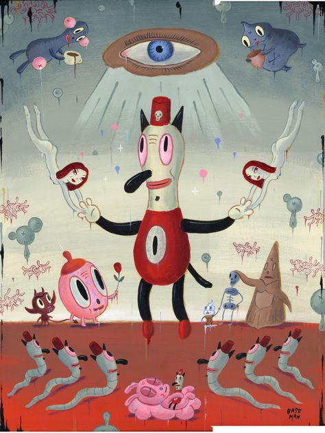 For the Love of Toby – Gary Baseman | https://impakter.com/gary-baseman/ Gary Baseman, Pop Art Images, Pop Illustration, Unusual Art, Lowbrow Art, Pop Surrealism, Editorial Illustration, Magazine Art, Cartoon Illustration