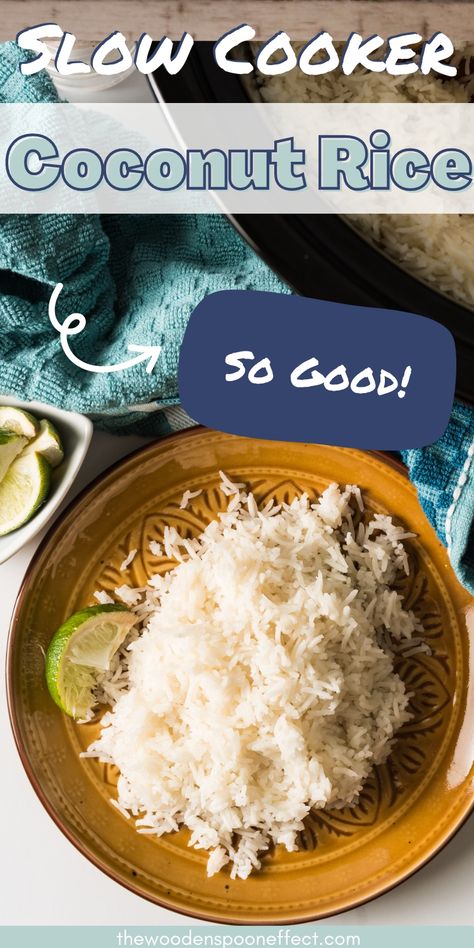 Rice Cooker Coconut Rice, Crockpot Rice Recipes, Coconut Basmati Rice, Rice In Crockpot, Recipes Using Rice, Coconut Sticky Rice, Coconut Milk Rice, Creamed Rice, Coconut Rice Recipe