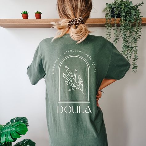 Birth Doula Shirts, Doula Shirt Ideas, Doula Outfit, Doula Shirt, Birth Worker, Doula Gifts, Doula Business, Midwife Gift, Birth Doula