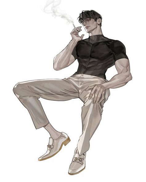 Person Bowing Down Drawing Reference, Taking Off Helmet Pose Reference, Man Sitting Pose Reference, Man Sitting Pose, Man Sitting, Arte Sketchbook, Digital Art Anime, Character Design Male, Pose Reference Photo