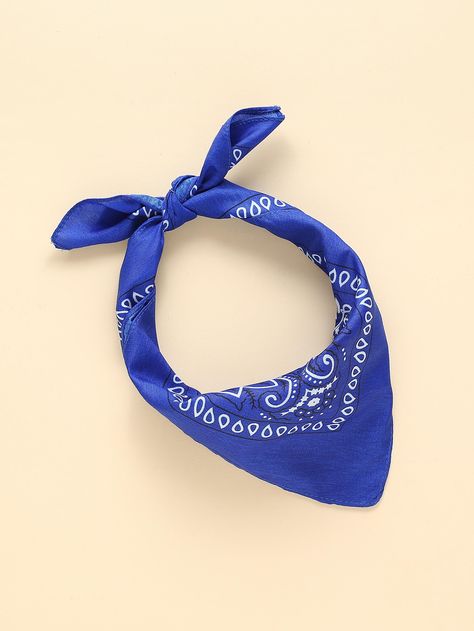 Royal Blue    Polyester Paisley Bandana    Women Accessories Cheap Blue Bandana For Festival, Cheap Blue Bandana For Festivals, Mertensia Virginica, Summer Blue Bandana, Royal Blue Bandana, Bandana Women, Mens Accessories Necklace, Adjustable Blue Cotton Bandana, Swag Hats