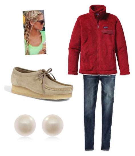 "wallabees and Patagonia" by lydia-katherine ❤ liked on Polyvore featuring American Eagle Outfitters, Patagonia, Clarks Originals and Links of London Wallabees Outfit Womens, Wallabees Outfit, Clarks Wallabees, Moccasins Style, Prep Style, Links Of London, Fashion Muslim, Travel Wardrobe, Clarks Originals