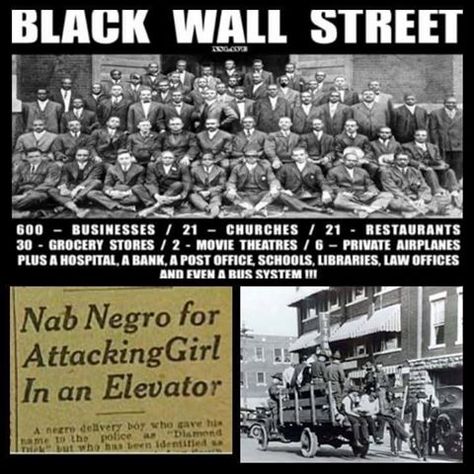 May 31 - June 1, 1921: The attacks on Black Wall street begins. The Tulsa Race Riot was a large-scale, racially motivated conflict on May 31 and June 1, 1921, in which whites attacked the black Wall Street Movie, Tulsa Race Riot, Babylon The Great, Black Wall Street, Black Fact, Black Knowledge, History Education, Tulsa Oklahoma, History Teachers