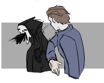 THIS IS A FEM × GHOSTFACE IM SORRY (I DO NOT OWN ANY OF THE THE CHA… #fanfiction #Fanfiction #amreading #books #wattpad Rz Michael Myers Fanart, Fem Ghostface, Horror Movie Fanart, Ghostface Fanart, Michael Myers Art, Horror Movies Funny, Scary Movie Characters, Horror Villains, Slasher Movies