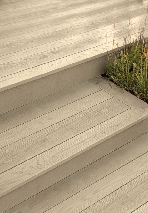 Composite Decking Collections | Millboard Decking Stairs Ideas, Light Composite Decking, Millboard Decking Ideas, Decking Colours Ideas, Front Deck Ideas Entrance, Deck Colours, Composite Deck Ideas, Composite Decking Ideas, Outdoor Composite Decking