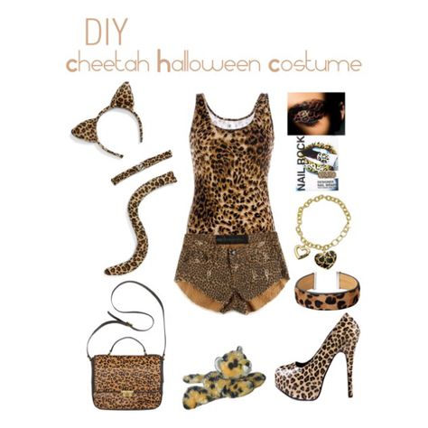 DIY Cheetah Halloween Costume by katcat17 Cheetah Halloween Costume, Cheetah Halloween, One Teaspoon, 5th Birthday, Birthday Cakes, Halloween Costume, Fossil, Halloween Costumes, Streetwear Brands