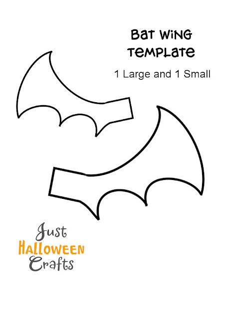 Bat Wing Template, Wing Template, Winged Stencil, Craft For Halloween, Crown Template, Halloween Bat Decorations, Hanging Bat, Crown Crafts