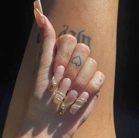 Rhegan777 Nails, Rhegan777 Tattoos, Gold Tattoo, Gold Aesthetic, Tattoo Placement, Minimal Tattoo, Simple Tattoos, Spring Nails, Summer Nails