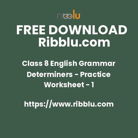 Determiners Exercise for Class 8 English Grammar Worksheet English Exam Papers, Practice English Grammar, Preposition Worksheets, Maths Worksheet, Sample Question Paper, Worksheets For Class 1, English Grammar Exercises, English Exam, Grammar Exercises