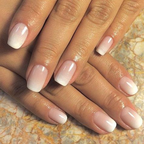 The 7 Best Ombre Nail Design 2021 Ombre French Nails, French Manicure Designs, French Manicure Nails, Her Nails, Ombre Nail Designs, Super Nails, Bride Nails, Ideas Nails, Manicures Designs