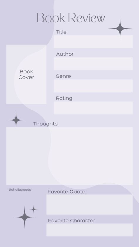 Arc Review Template, Simple Book Review Template, Book Reviews Template, Aesthetic Book Review, Reviews Template Instagram, Books Template, Reading Template, Bookstagram Templates, Books Journal