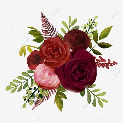 rose,flowers,plant,wedding,leaf,watercolor,burgundy Dino Bebe, Maroon Flowers, Burgundy Wedding Flowers, Plant Wedding, Plant Png, Wedding Borders, Leaf Watercolor, Invitation Frames, Wedding Flower Design