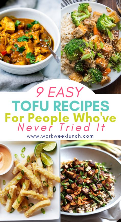 Tofu Recipes For Beginners, Healthy Tofu Recipes, Easy Tofu Recipes, Firm Tofu Recipes, Easy Vegan Meal Prep, Fry Tofu, Best Tofu Recipes, Easy Tofu, Cook Tofu