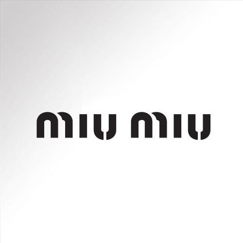 Miu Miu Fashion, Luxury Logos, Miu Miu Logo, Mui Mui, Fashion Logo Branding, Brand Promotion, Vector Logos, Fashion Wall Art, Luxury Fragrance