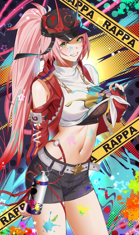 Rappa Hsr Fanart, Rappa Honkai Star Rail, Rappa Hsr, Borderlands Cosplay, Anime Jacket, Scene Drawing, Characters Inspiration Drawing, Mobile Art, Zenless Zone Zero