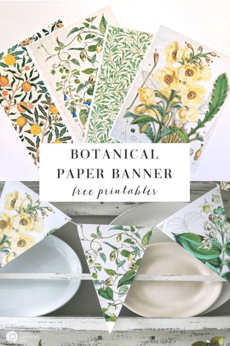 Tissue Paper Garlands, Garland Tutorial, Spring Banner, Paper Bunting, Pretty Printables, Easter Garland, Paper Banners, Banners Buntings, Spring Ideas