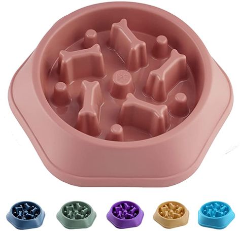 Dog Slow Feeder, Medium Size Dogs, Dog Feeding Bowls, Slow Eating, Slow Feeder Dog, Puppy Bowls, Healthy Bowls, Dog Food Bowls, Pattern Bowl