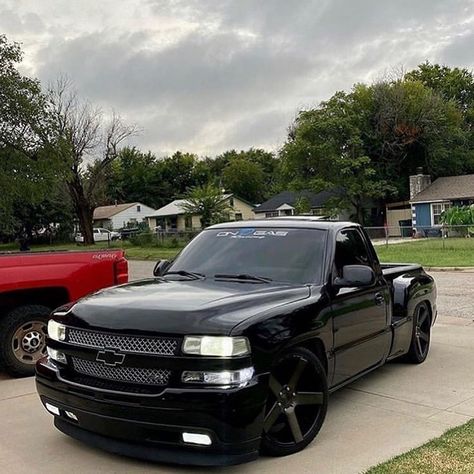 Custom Silverado, Single Cab Trucks, Silverado Truck, Lowrider Trucks, Dropped Trucks, New Photo Download, Chevy Pickups, Low Rider, Silverado 1500