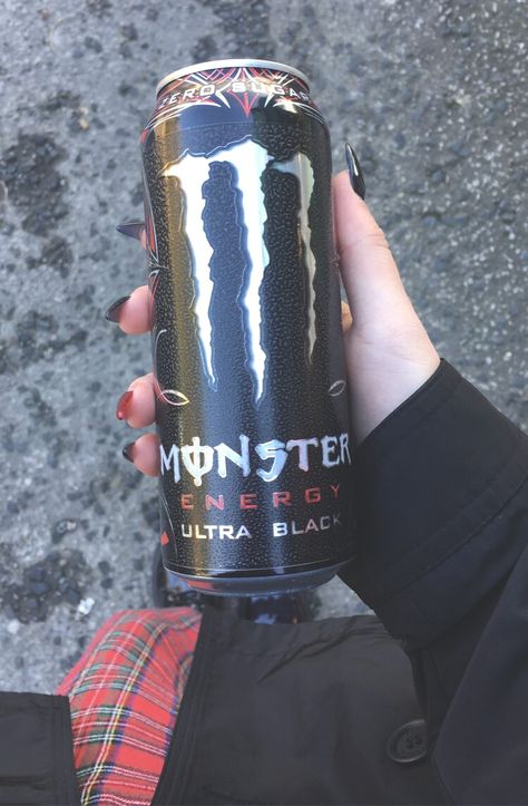 monster energy ultra black goth Ultra Black Monster, Black Monster Energy, Monster Ultra, Monster Decor, Best Energy Drink, Monster Decorations, Black Monster, Monster Energy Drink, Black Food