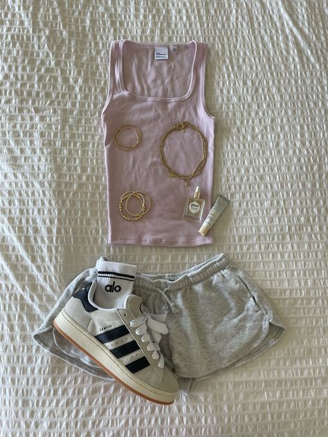 HOMESTRETCH™ SQUARENECK TANK curated on LTK Adidas Spezials, Campus 00, Occasion Outfit, Fashion Top Outfits, Vanilla Girl, Casual Preppy Outfits, Trendy Outfits For Teens, Outfit Inspo Casual, Cute Preppy Outfits