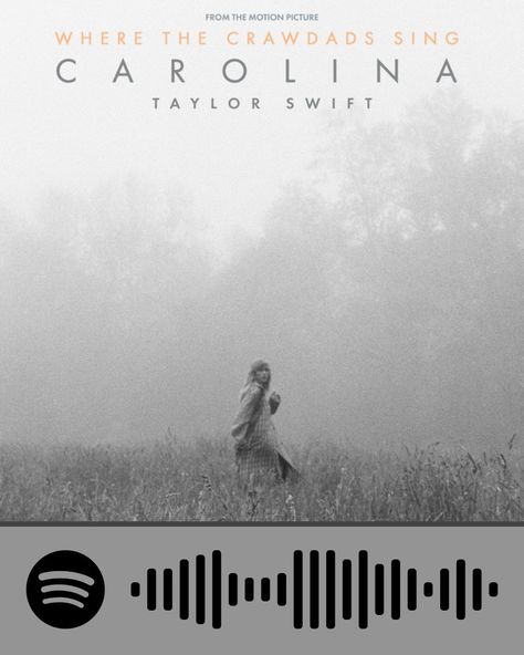 carolina taylor swift spotify poster Taylor Swift Carolina, Carolina Taylor Swift, Spotify Poster, Taylor Swift Spotify, Music Taylor Swift, Where The Crawdads Sing, Taylor Swift Song, Taylor Swift Songs, Taylor Swift 13