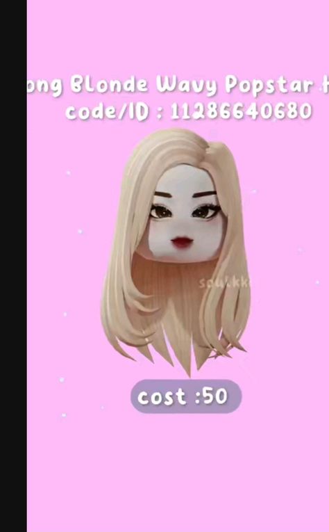 Roblox Codes Hair, Soft Outfits, Roblox Id Codes, Roblox Hair, Id Roblox, Roblox Id, Outfit Codes, Berry Avenue, Long Blonde