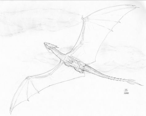 Flying Dragon Sketch by J-Ian-Gordon on deviantART Dragon Sketch Flying, Dragon Flying In Distance, Dragon Flying Drawing Reference, Dragon Flying Reference, Flying Drawing Reference, Flying Dragon Sketch, Flying Dragon Drawing, Dragon Flying Drawing, Flying Dragon Art