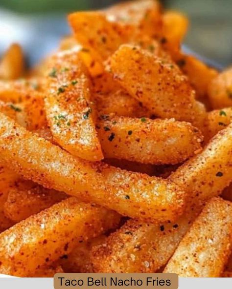 Taco Bell Nacho Fries - wikemy Tacobell Nacho Fries, Taco Bell Nacho Cheese Recipe, Taco Bell Nacho Fries Recipe, Nacho Fries Taco Bell Recipe, Taco Bell Fries, French Frie Seasoning, Taco Bell Nacho Fries, Fried Milk, Nacho Fries