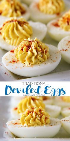 Traditional Deviled Eggs, Easter Recipes Ideas, Deviled Eggs Recipe Easy, Devilled Eggs Recipe Best, Deviled Eggs Recipe Classic, Best Deviled Eggs, Deviled Eggs Easy, Easter Appetizers, Low Carb Snack