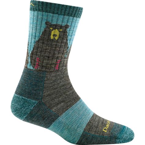 Darn Tough Women's Bear Town Micro Crew Light Cushion Hiking Socks Womens, Camp Outfits, Darn Tough Socks, Tough Woman, Wishlist 2024, Hiking Socks, Sleeping Pads, Rain Pants, Duffel Bag Travel