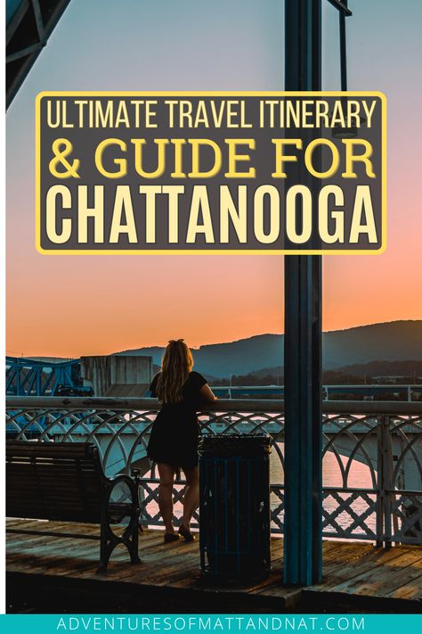 Planning a trip to Chattanooga? Look no further! Our ultimate travel itinerary and guide will help you make the most of your visit to this charming Tennessee city. Cities like Nashville, Memphis, and Knoxville, Chattanooga is a worthy destination all on its own and indulges in some Southern comfort food. With our expert recommendations and insider tips, you'll have an unforgettable experience in Chattanooga. Pin this guide and start planning your next adventure! Southern Comfort Food, Tennessee Travel, Travel Bucket List Usa, Vacation Goals, Tennessee River, Usa Travel Guide, Vacation Usa, Appalachian Mountains, Southern Comfort