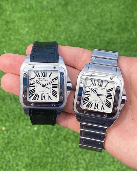 Cartier Santos Men, Formal Jewellery, Cartier Santos Watch, Cartier Santos 100 Xl, Cartier Santos 100, Bracelet Cartier, Clothing Wishlist, Formal Jewelry, Watches Rolex