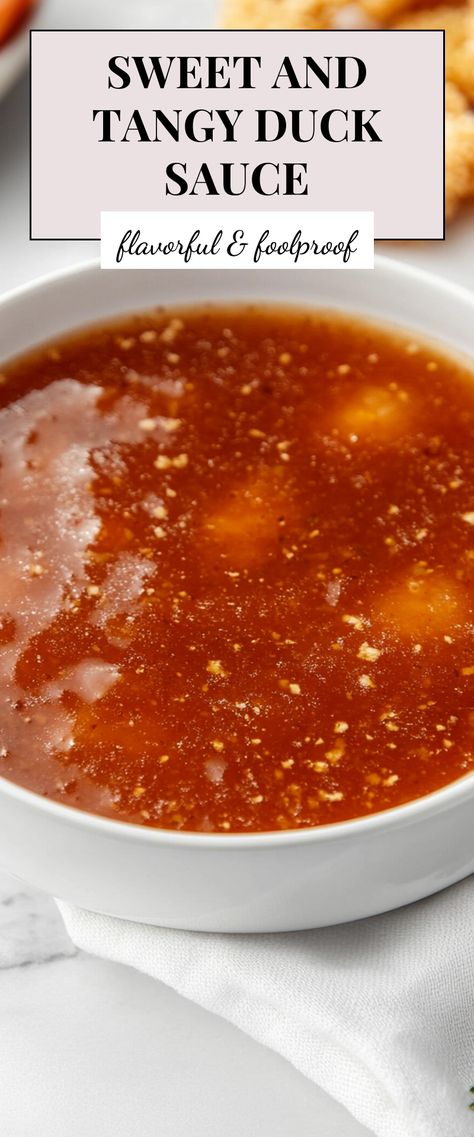 Image for Sweet and Tangy Duck Sauce Duck Sauce Recipe, Sweet Dip, Sweet Dips, Chinese Takeout, Eggplant Recipes, Tangier, Best Appetizers, Sauce Recipe, Sauce Recipes