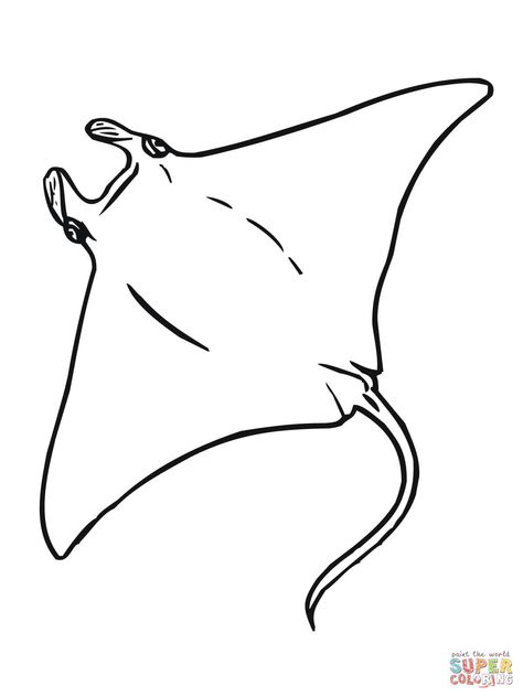 Manta coloring page | Free Printable Coloring Pages Grinch Coloring Pages, Ocean Tattoos, Mermaid Coloring Pages, Mermaid Coloring, Manta Ray, Animal Sketches, Line Tattoos, Stingray, Free Coloring Pages