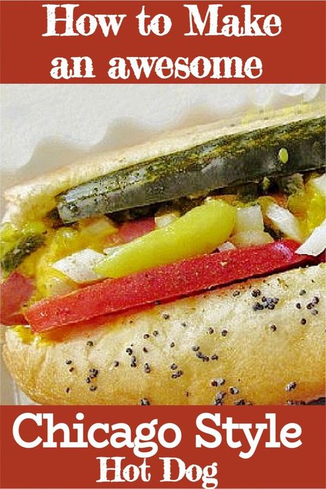 Hot Dogs Chicago Style, Portillos Hot Dogs Chicago, Different Types Of Hot Dogs, Chicago Style Hotdogs, Mini Chicago Style Hot Dogs, Chicago Style Hot Dog Recipe, Chicago Hotdogs Recipes, Chicago Style Hot Dog Bar, Hotdogs Toppings Ideas