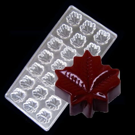 Maple Leaf Shape Chocolate Clear Polycarbonate Plastic Mold DIY Handmade Chocolate PC Mould High Quality Pastry Tool Tools Polycarbonate Chocolate Molds, Jelly Candy, Handmade Chocolates, Plastic Molds, Diy Molding, Chocolate Molds, Cake Mold, Leaf Shapes, Diy Handmade