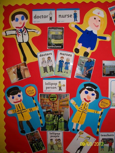 People Who Help Display, Classroom Display, class display, people who help us, doctor, nurse, lollipop man,Early Years (EYFS),KS1& KS2 Primary Resources People Who Help Us Crafts, People Who Help Us Eyfs, Eyfs Superheroes, Superheroes Eyfs, Nursery Displays, Teaching Displays, Reception Classroom, Real Superheroes, Community Helpers Theme